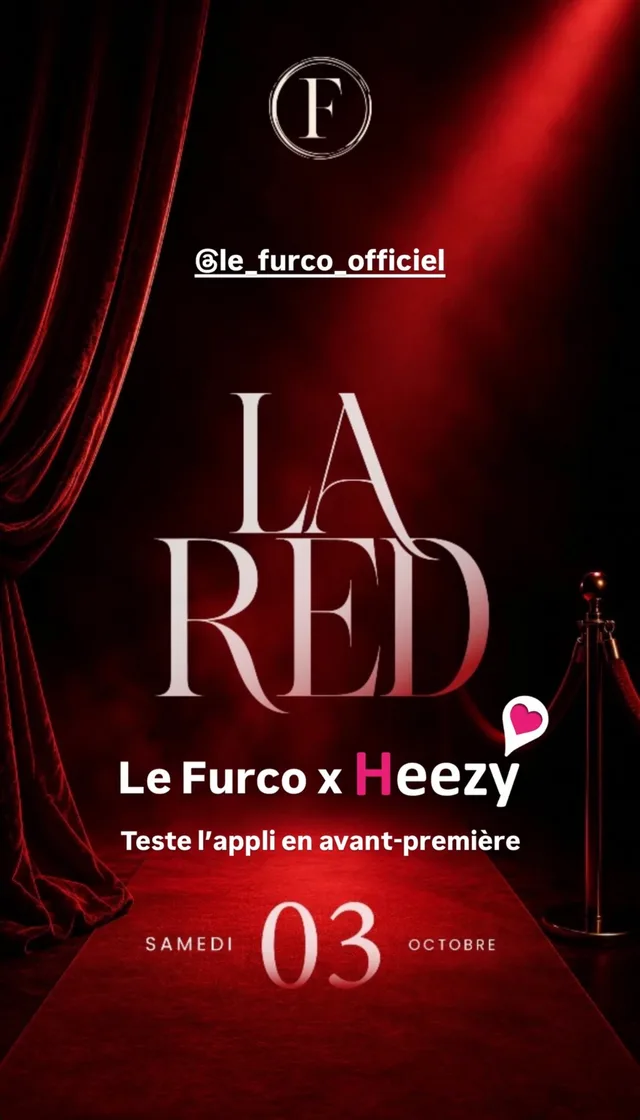 Affiche de la soirée LA RED — Le Furco x Heezy, samedi 3 octobre